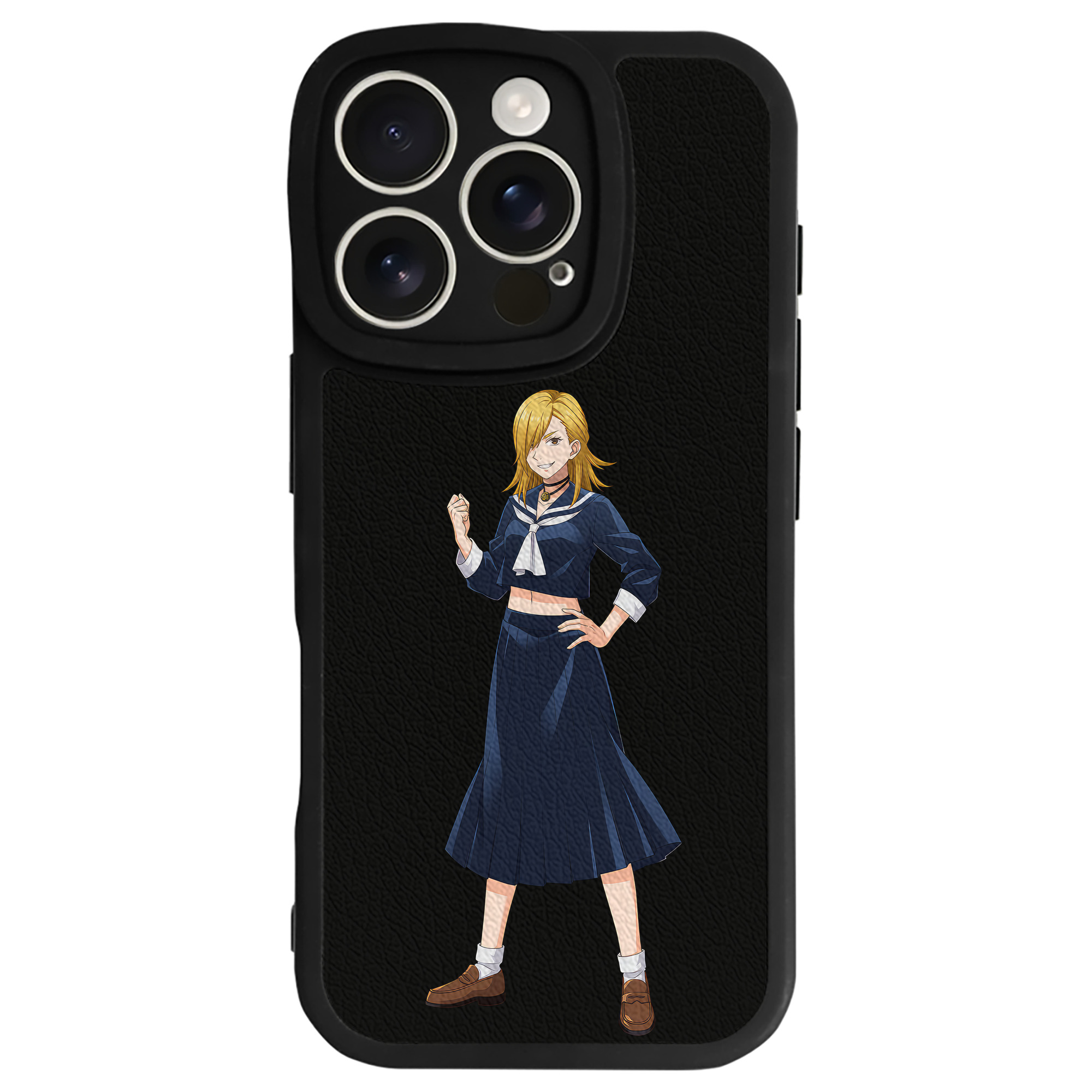 （画像用） 呪術廻戦 Jujutsu Kaisen 【iPhone 16シリーズ対応】シリコンスマホケース（レザー調） 材質：シリコン